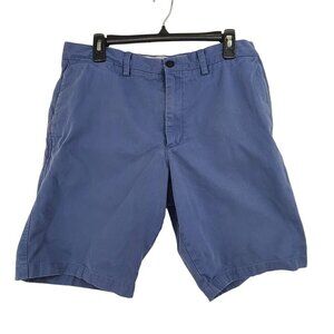 3.  Banana Republic men's casual Flat Front Shorts Blue Size 34